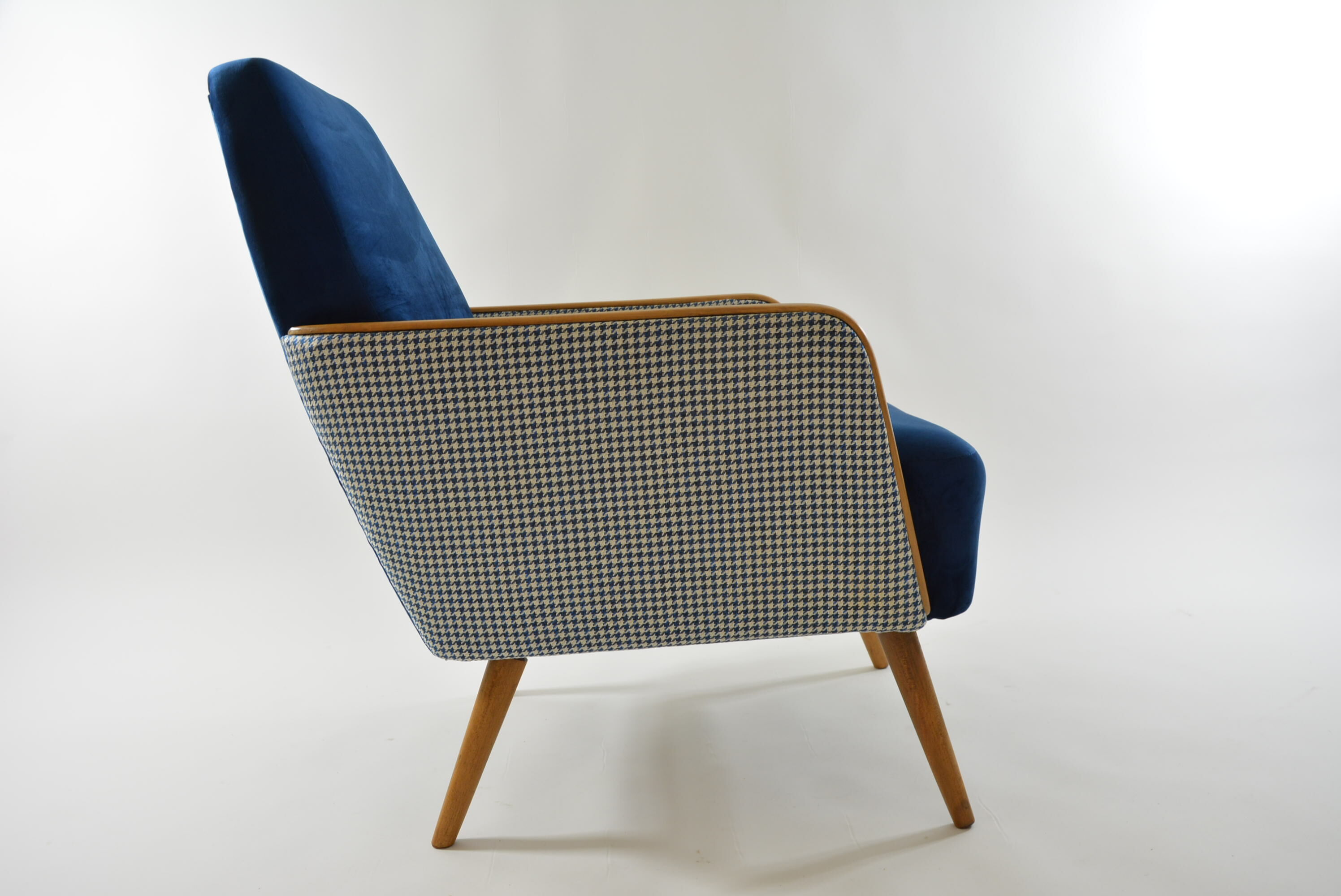 Square chair velvet hen's feet