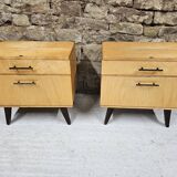 Pair of vintage 1960's bedside tables