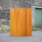Vintage screen, large wooden screen Manufrance, wooden partition, screen, interior decoration