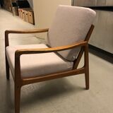 Danish MidCentury Teak Easy Chair by Ole Wanscher FD-109