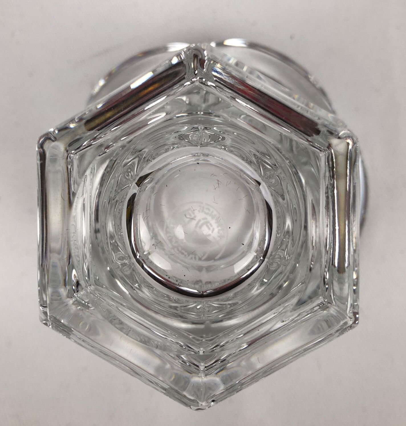 Baccarat cut crystal mustard, Harcourt Missouri model, 20th