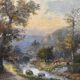 Old HST painting: "Animated pastoral landscape" signed Duperay filigreeantiqu