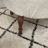 Fully restored toad chair with bouclette fabric