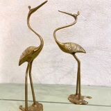 Couple of brass herons