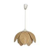 Rattan lotus flower suspension from the 60s/70s