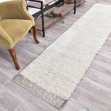 Brown Beige Vintage Runner Rug 70x307Cm