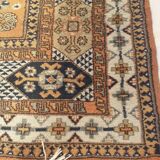Tapis d'orient ancien fond orange 233x268cm