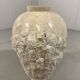 Travertine mactan stone columns & vase 1980’s