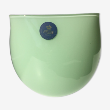 Vase en cristal vert scandinave Royal Copenhague