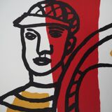 Fernand LÉGER: Cyclist and his bike, signed lithograph