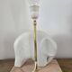 Pied de lampe en céramique formant éléphant
