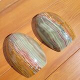 Pair of Onyx stone bookends