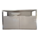 White base buffet with 2 doors - Ligne Roset – Dedicato model by Didier Gomez