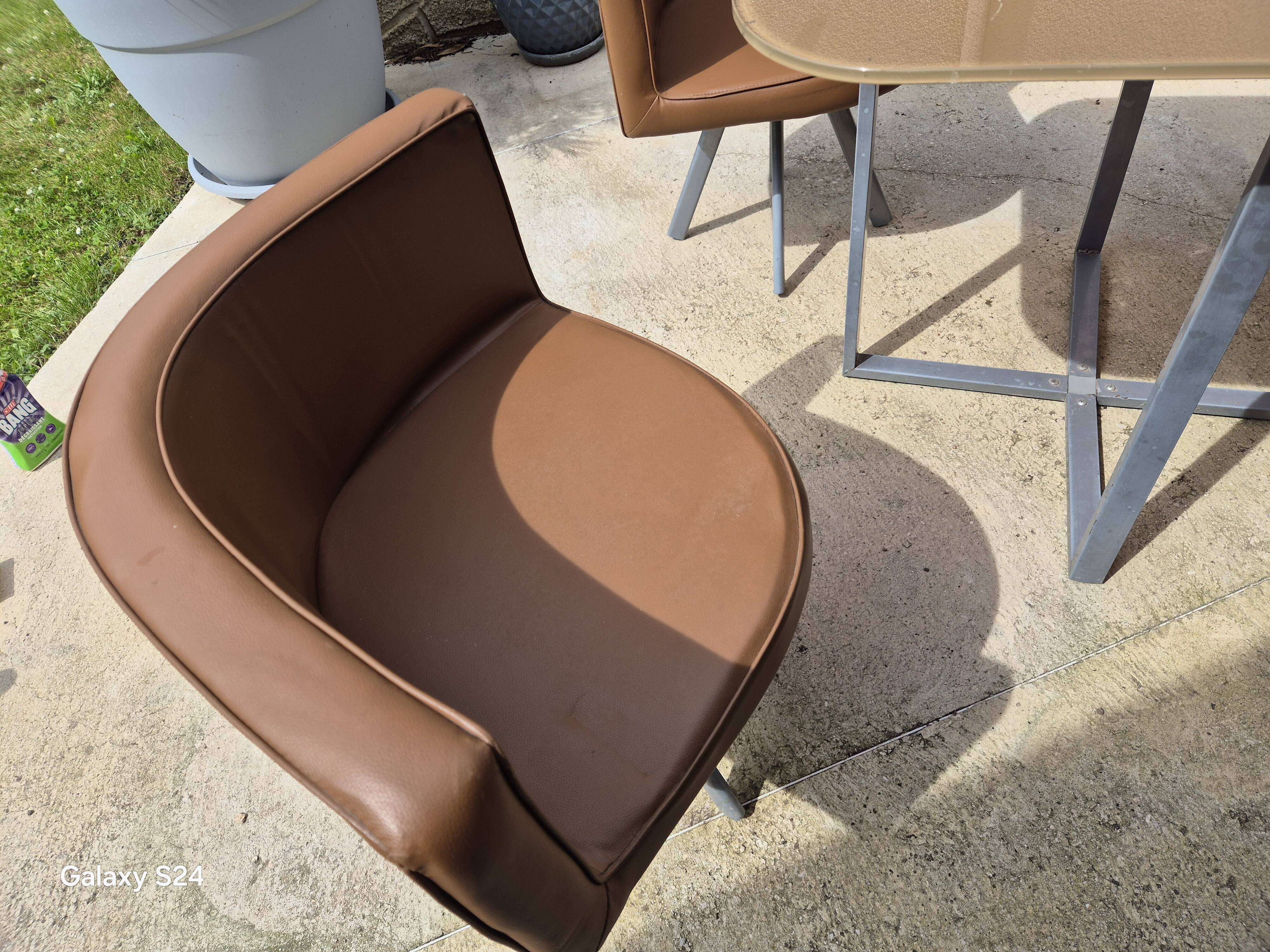 Vintage mosaic table and chairs