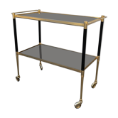 Golden vintage rolling table