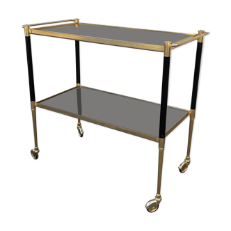 Golden vintage rolling table