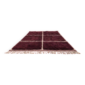 Handwoven natural wool rug 2/3 m