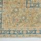 Sky Blue Hand Knotted Antique Vintage Persian Tabriz Rug, 293x407 Cm