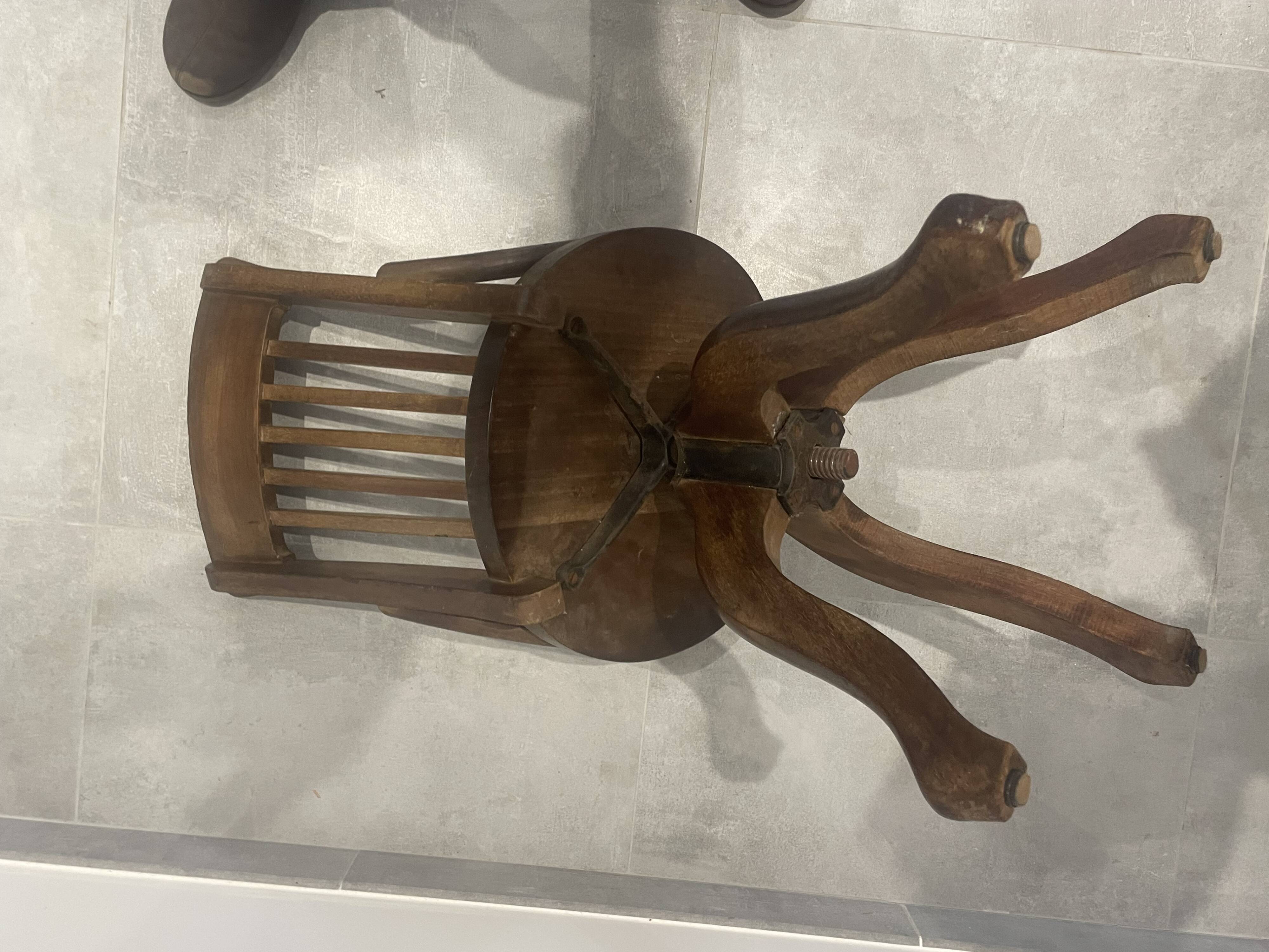 Baumann 1920 rotating office chair with adjustment screw