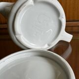 Sarreguemines white porcelain teapots from the 70s (X10)