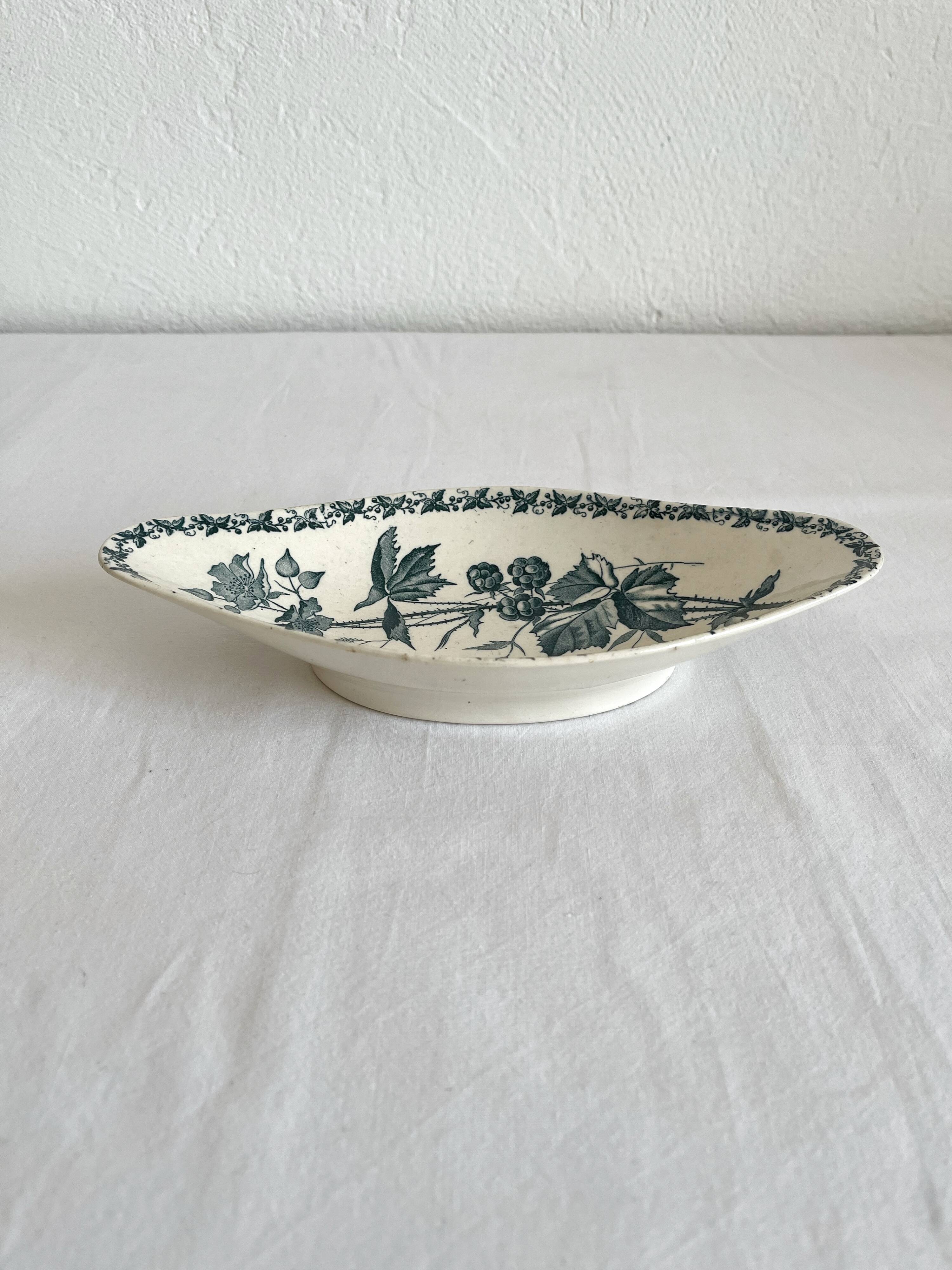 Ironstone bowl, Badonviller circa 1900