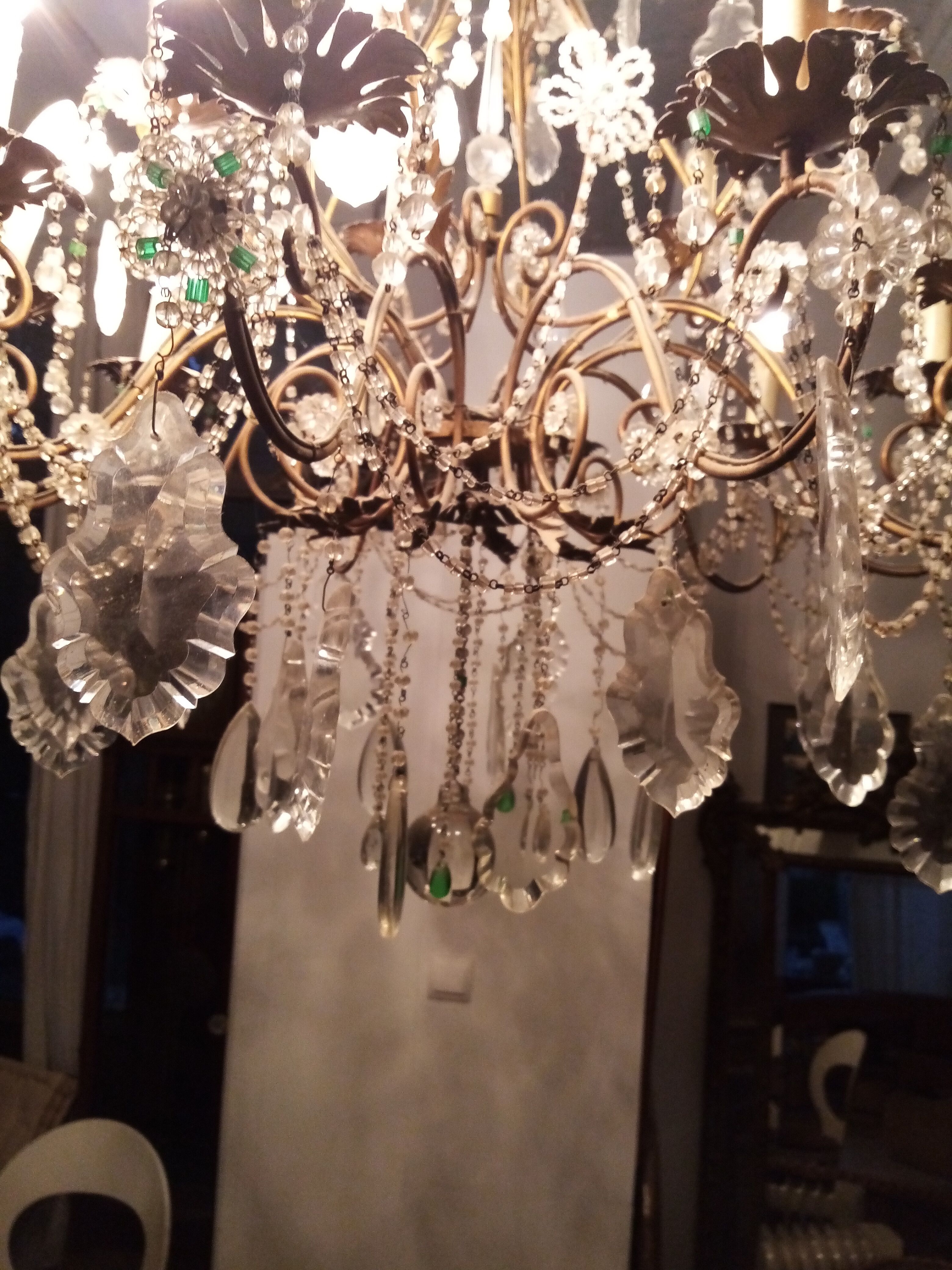 15-arm light-stamped chandelier
