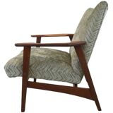 Vintage teak mid century armchair