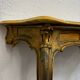 Carved gilded wooden console and marble in Louis XV style