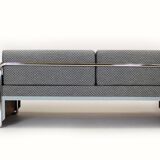 Restored Bauhaus Tubular Steel Sofa by Robert Slezak, 1930s