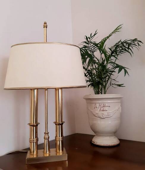 Hollywood Regency style hot water bottle lamp, circa 1960