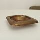 Vintage designer ashtray in solid gold brass
