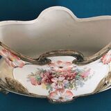 Planter in German earthenware XIXth with decoration of florets