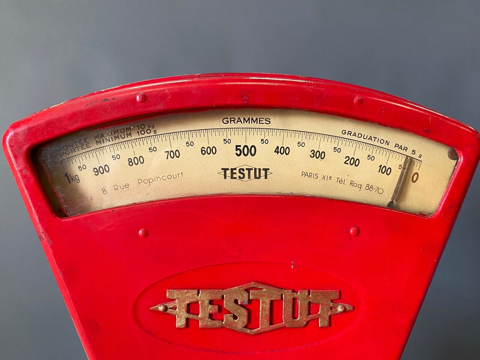 Cast iron testut scale for decoration or trade xxe