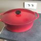 Oval cast iron casserole cousances le creuset diameter 32 cm