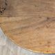 Table basse ronde en noyer