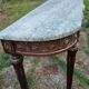 Console ancienne style louis xvi avec plateau marbre
