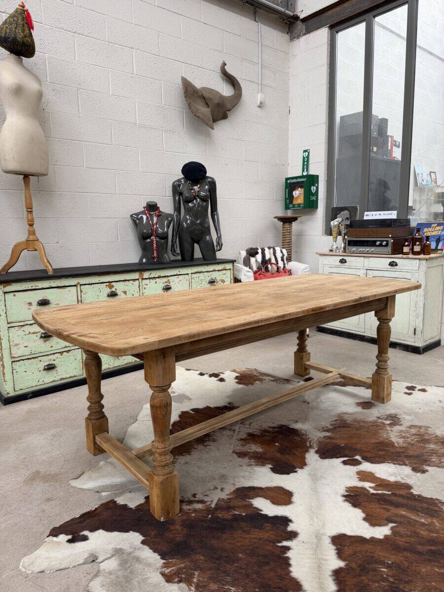 1960s oak farmhouse table