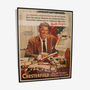 Affiche encadrée Chesterfield vintage