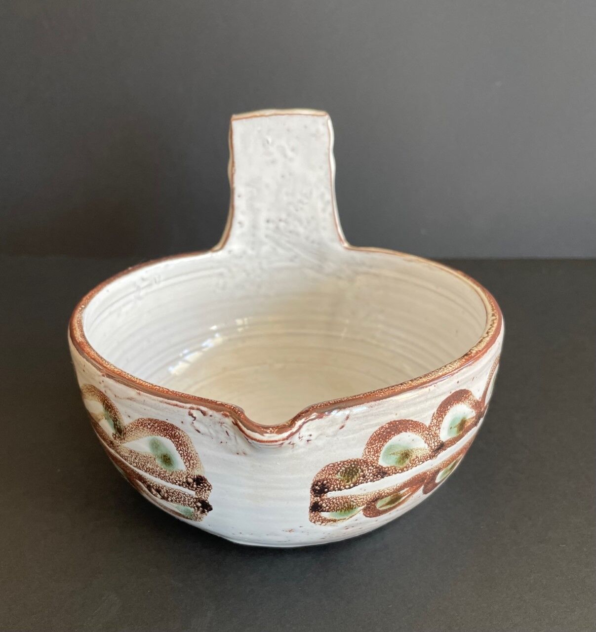 Zoomorphic cut Michel Barbier pottery "The Mulberry"
