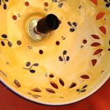 Chandelier / Pendant light (large model) Openwork lampshade Glazed ceramic