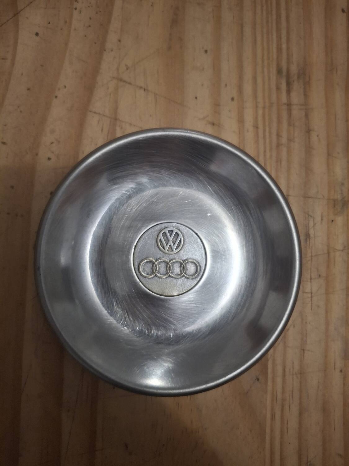 Vintage metal catch-all / Ashtray – Volkswagen & Audi – 1970s/80s