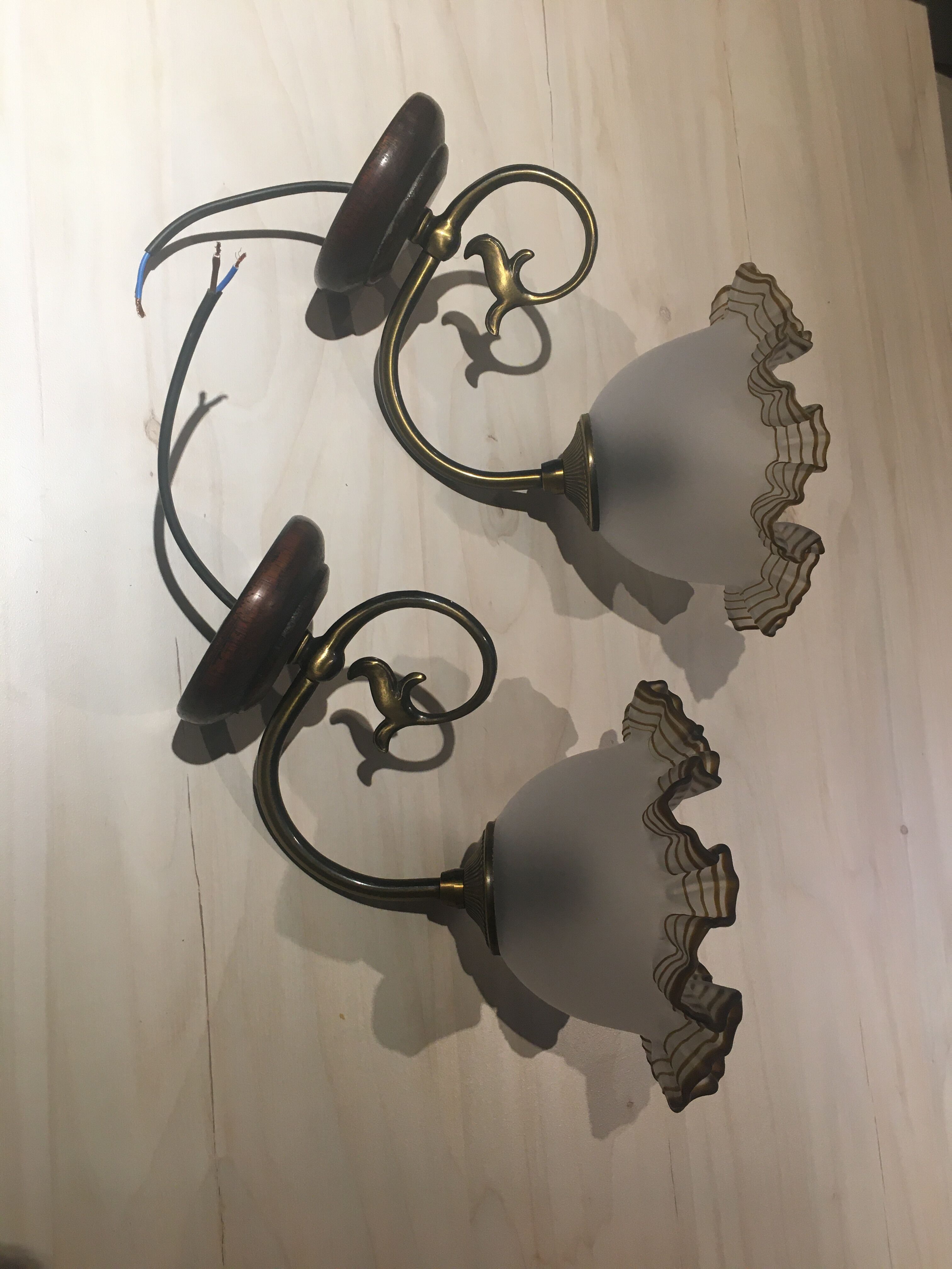 Vintage wall lamp set