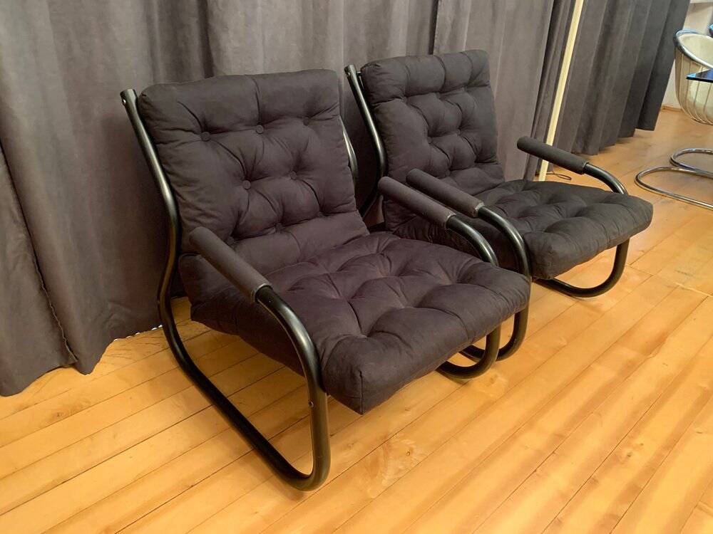 Ensemble de fauteuils suédois, années 1970
