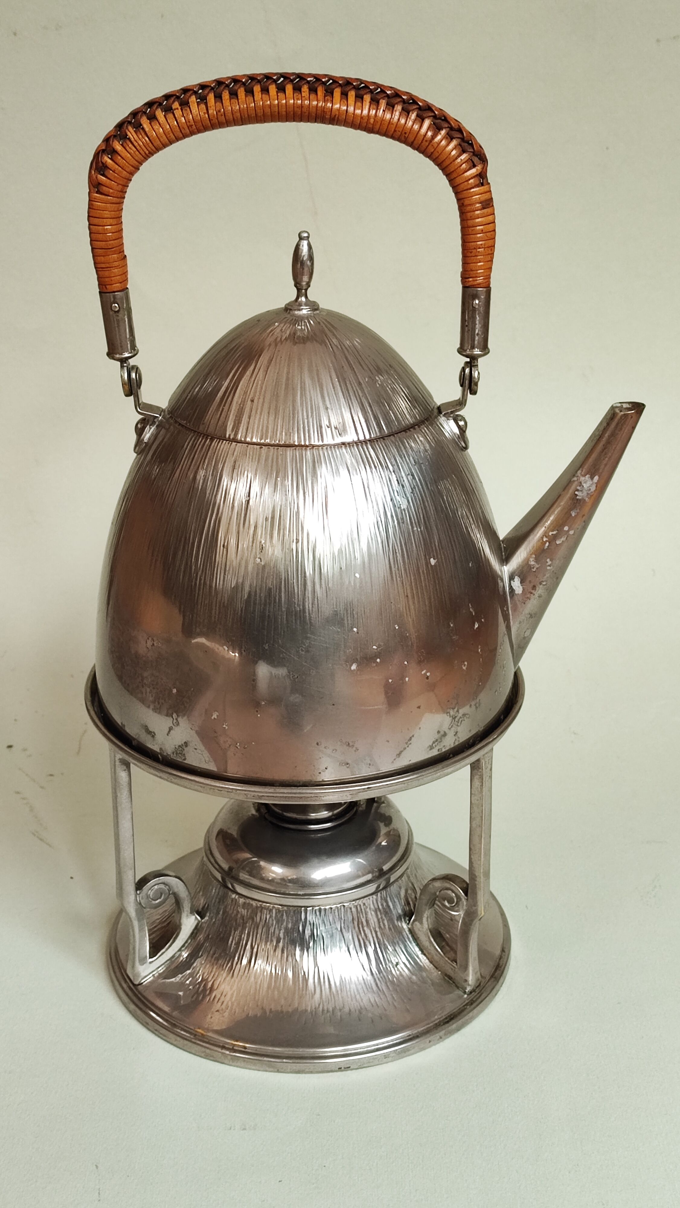 Silver plated EMF teapot and burner
