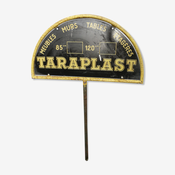 large sign plate in double-sided tole for Taraplast furniture