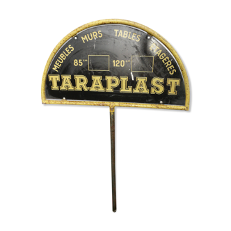 large sign plate in double-sided tole for Taraplast furniture