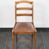 Barrette chairs with saber legs, set of 4