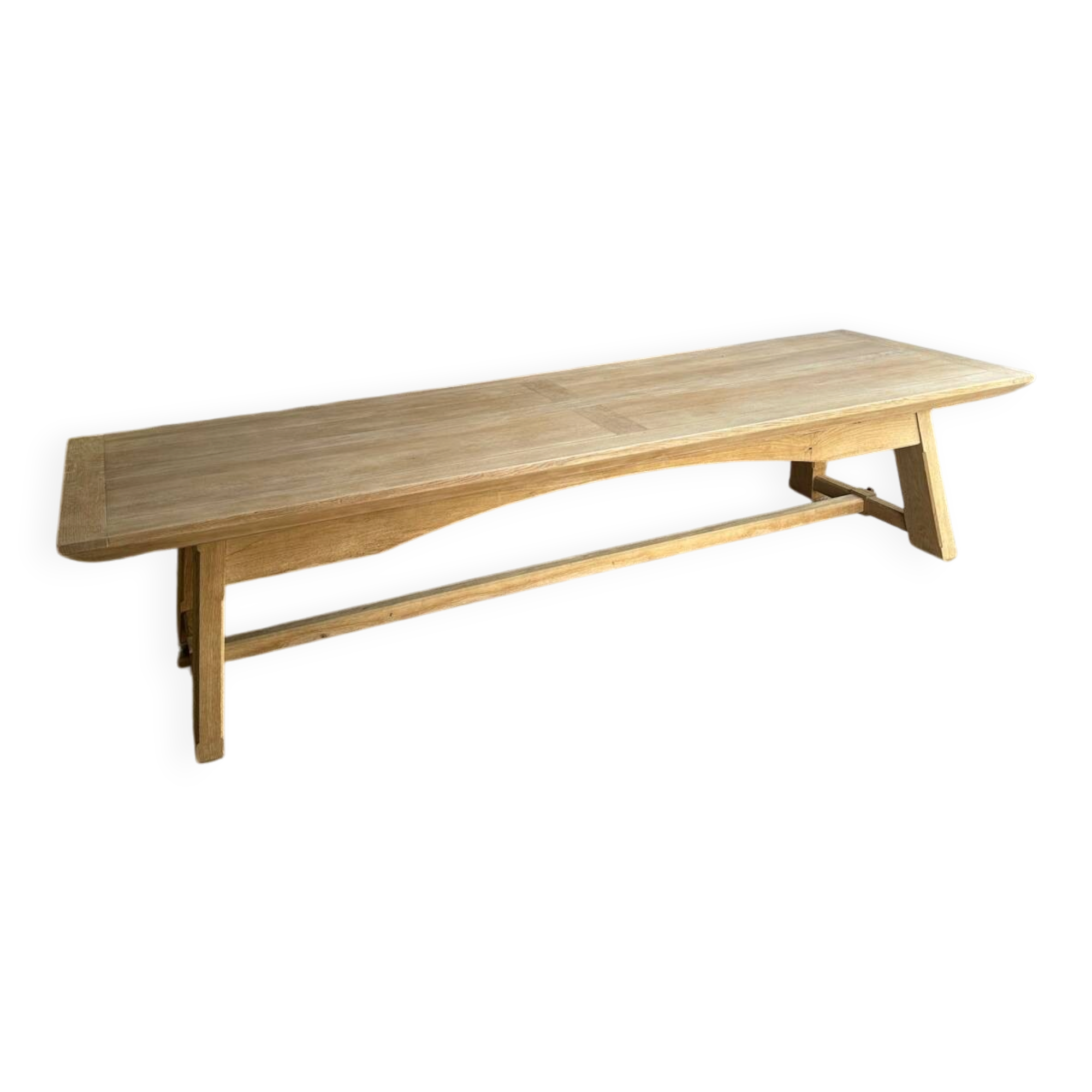 Large farmhouse table in solid oak – 3.50 m