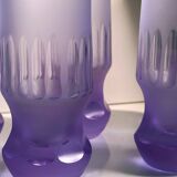 6 Alexandrite Longdrink Glasses Space Age 1970s