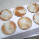 Series of 9 vintage stoneware plates by Les Poteries du Marais, France